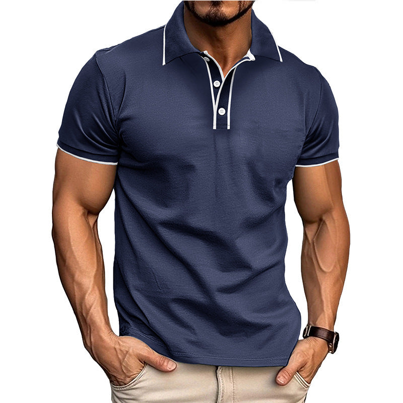Slim Fit Men's Polo Shirt – Moisture Wicking Short Sleeve