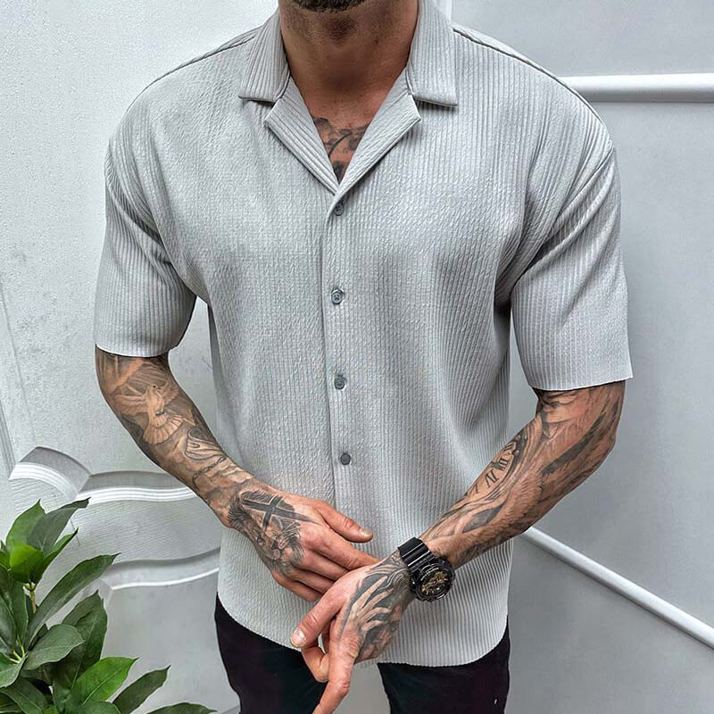 Men's Casual Short Sleeve Breathable Shirt - Nocini