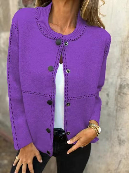 Cozy Women's Open Front Cardigan Sweatshirt