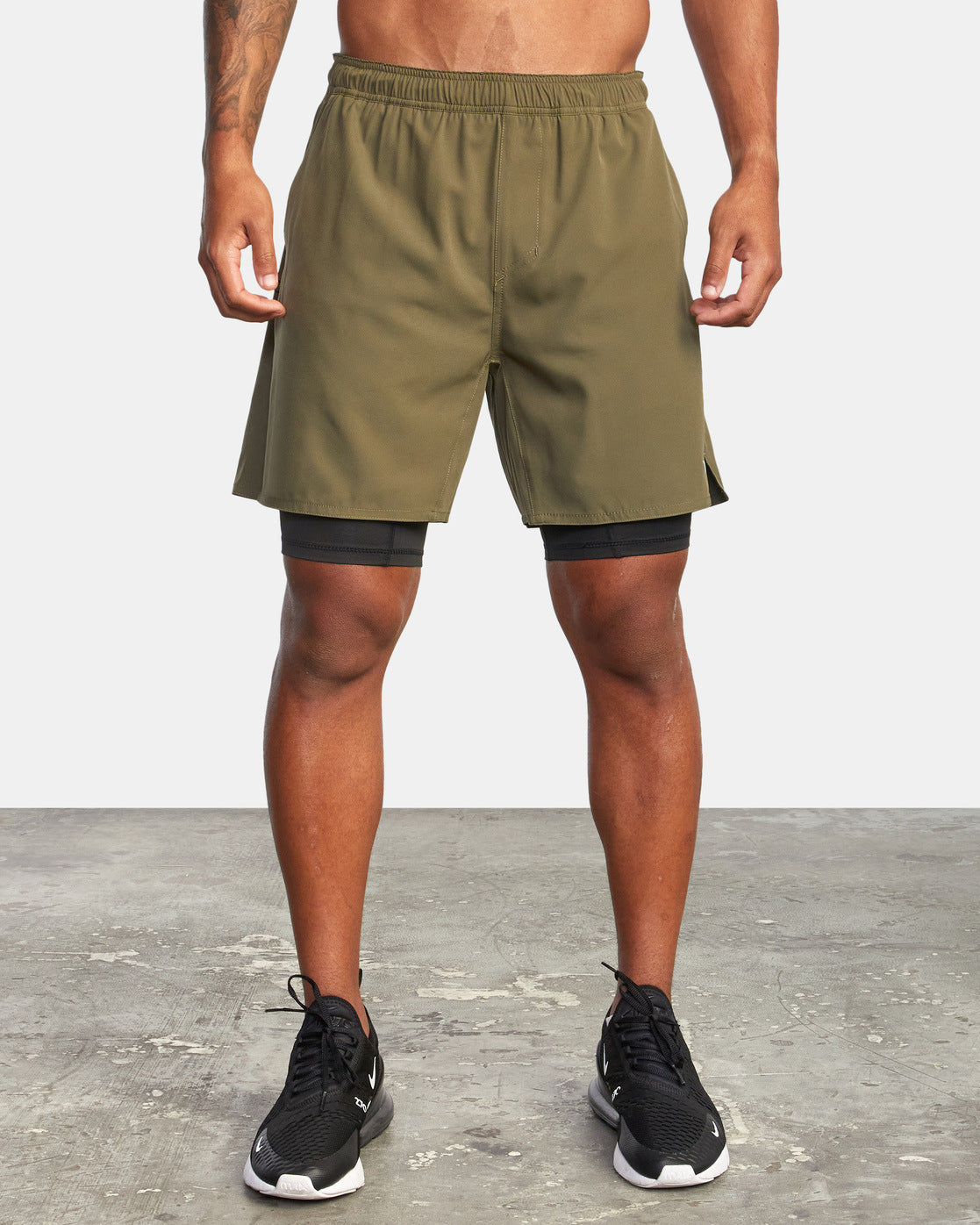 Men's Athletic Shorts - Moisture Wicking - Elastic Waistband - Nocini