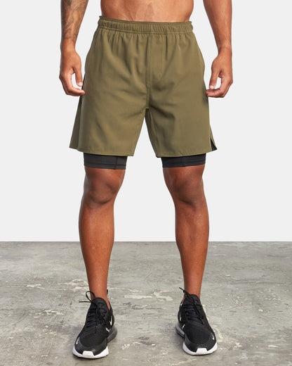 Men's Athletic Shorts - Moisture Wicking - Elastic Waistband - Nocini