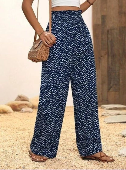 Comfy Women's Wide Leg Elastic Waist Pants