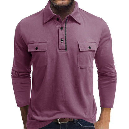Classic Fit Mens Polo Shirt with Pockets - Nocini