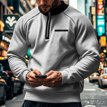 Classic Fit Men's Zipper Sweatshirt - Nocini