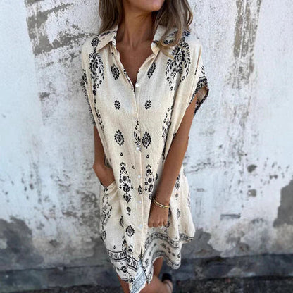 Casual Floral Mini Dress for Women