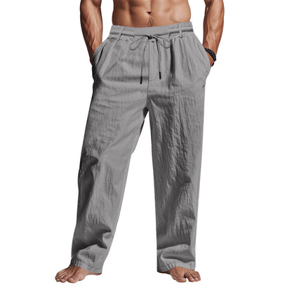 Comfortable Linen Pants for Men with Elastic Waist - Nocini