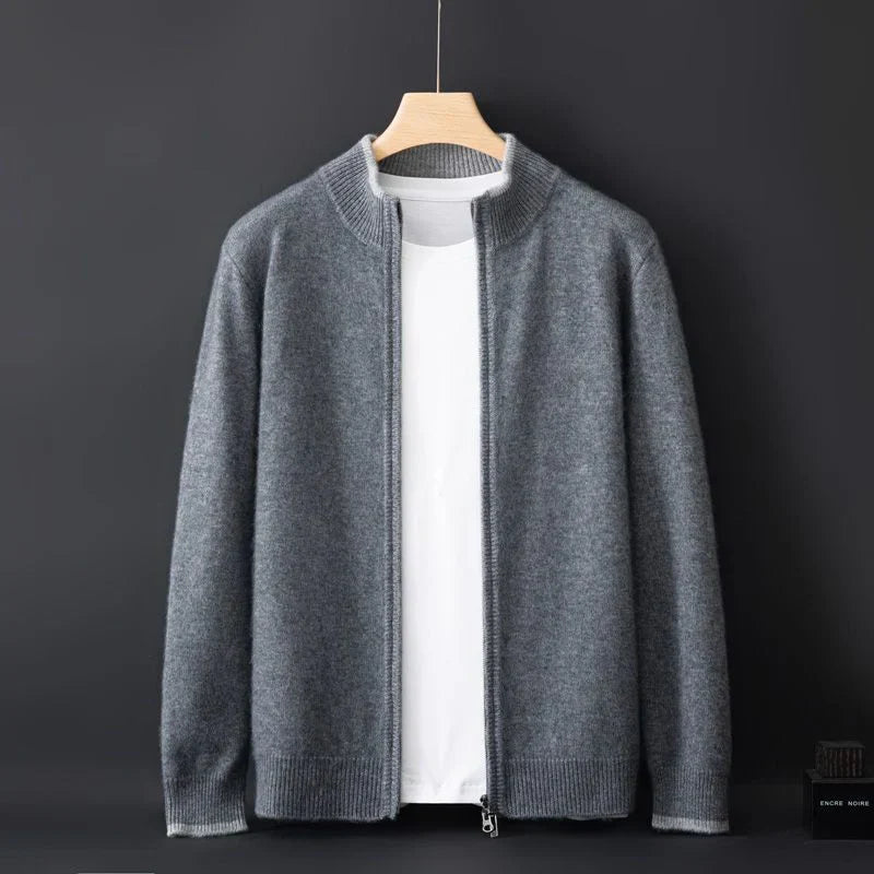 Warm Wool Crew Neck Jacket