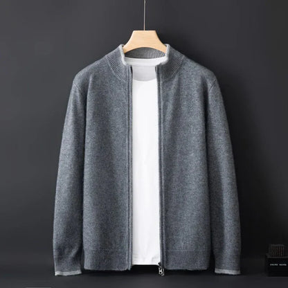 Warm Wool Crew Neck Jacket