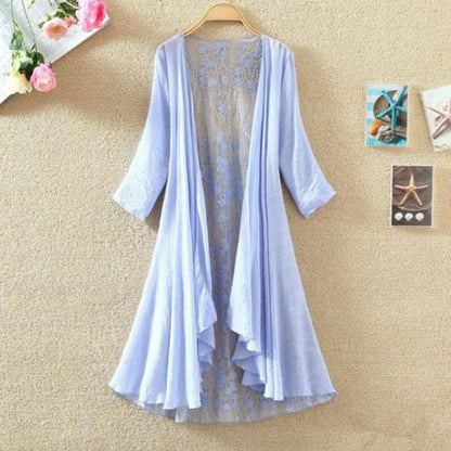 Soft Women's Open Front Lace Cardigan Sweater