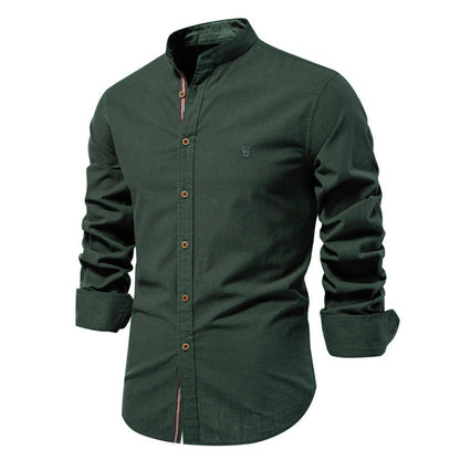Slim Fit Men's Long Sleeve Dress Shirt