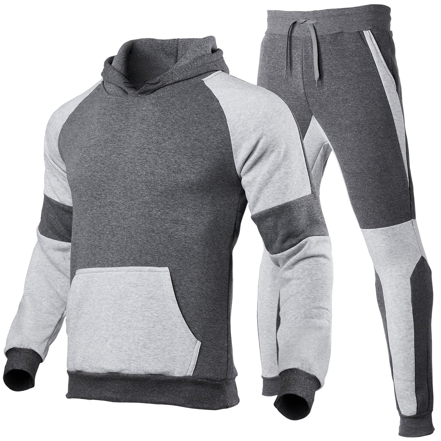 Comfortable Mens Jogging Suit Cotton Blend Sporty Style