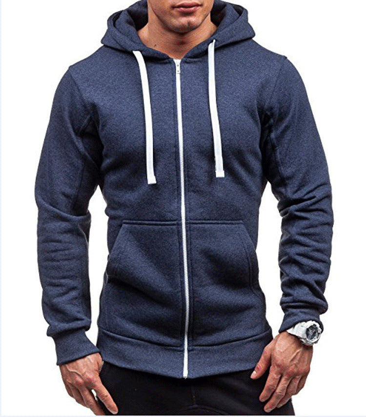 Classic Zip Up Mens Hooded Jacket - Nocini