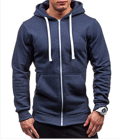 Classic Zip Up Mens Hooded Jacket - Nocini