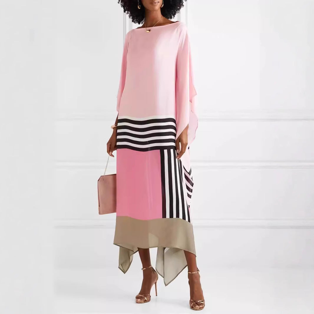 Relaxed Fit Women's Striped Maxi Dress - Nocini
