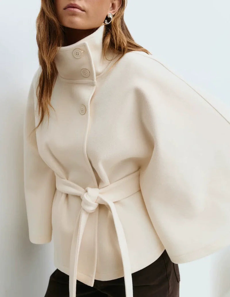 Warm Wool Oversized Cape Coat