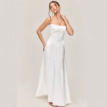 Elegant A-Line Lace Dress for Women - Nocini