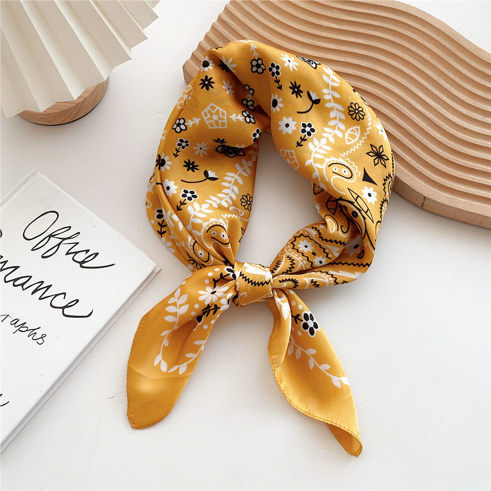 Luxurious Silk Patterned Scarf
