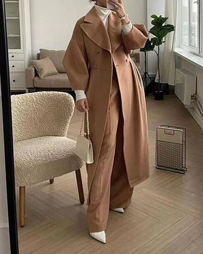 Classic Fit Women's Double Breasted Coat