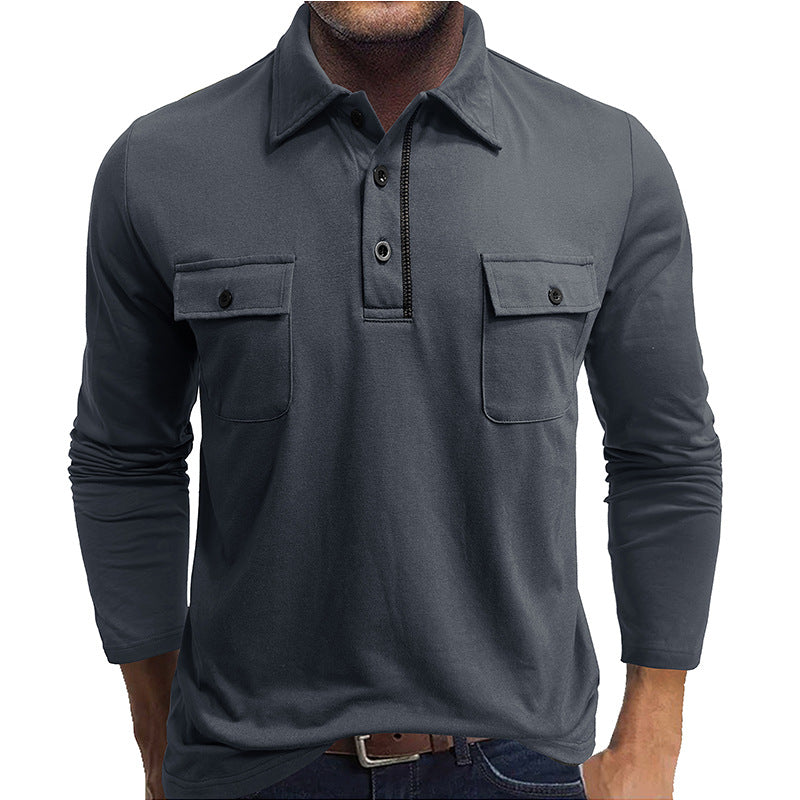 Classic Fit Mens Polo Shirt with Pockets