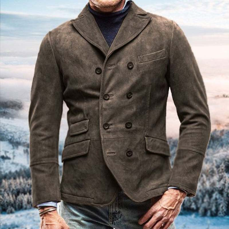 Slim Fit Men's Double Breasted Jacket - Nocini