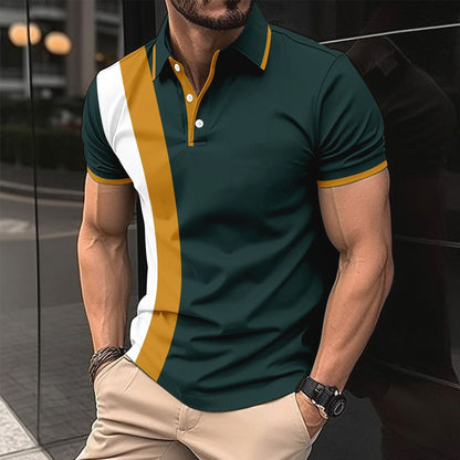 Slim Fit Mens Cotton Polo Short Sleeve Shirt