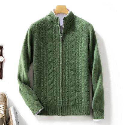 Soft Zip Up Merino Wool Sweater