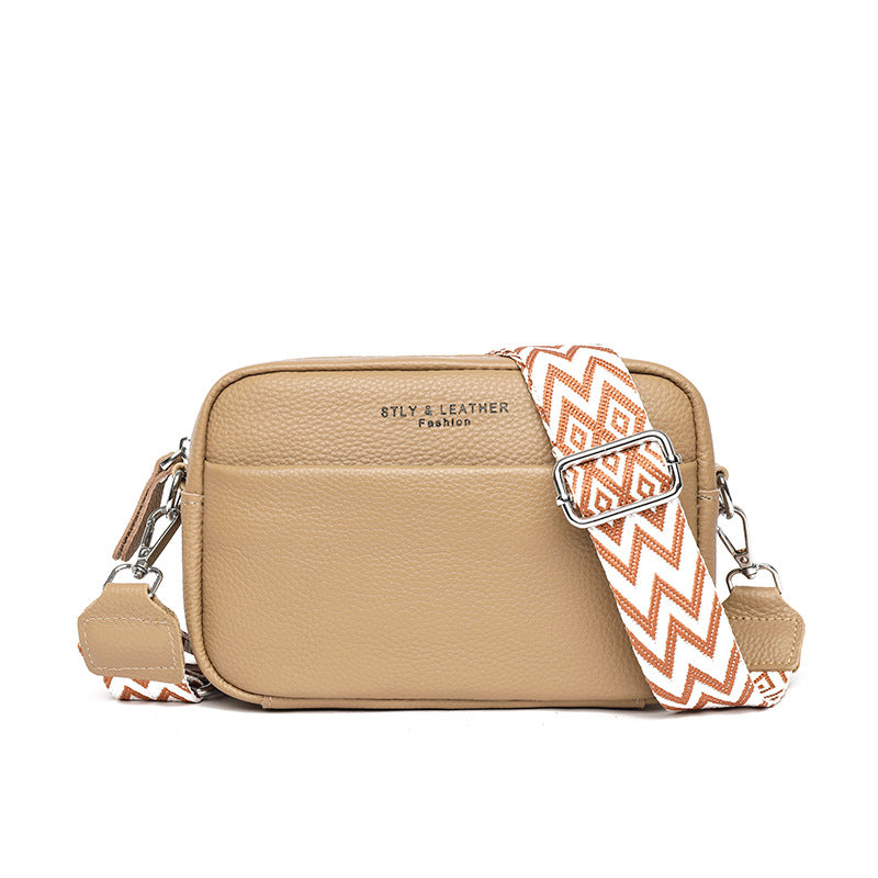Textured Leather Mini Crossbody Purse