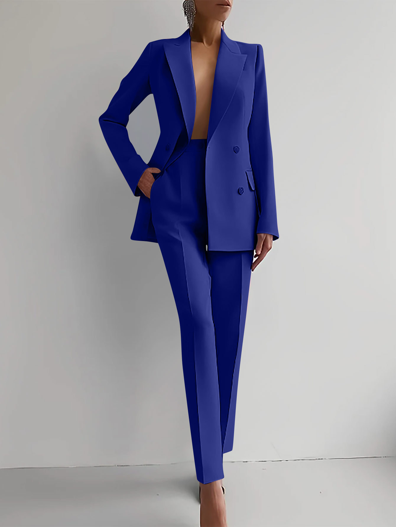 Classic Women's 2 Piece Suit Jacket Set