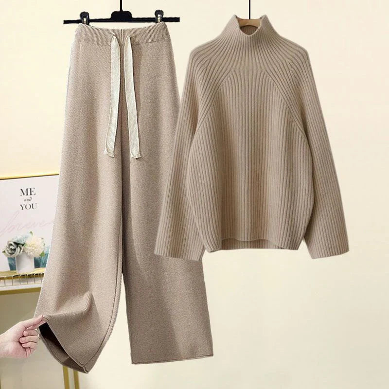 Cozy Oversized Sweater Two Piece Set