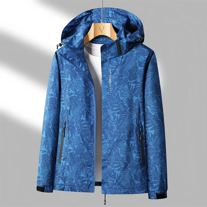 Waterproof Women's Windbreaker Jacket with Zip Pockets