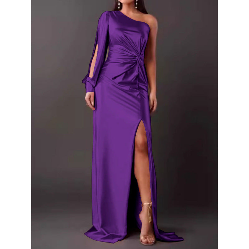 Elegant Women's Maxi One Shoulder Dress