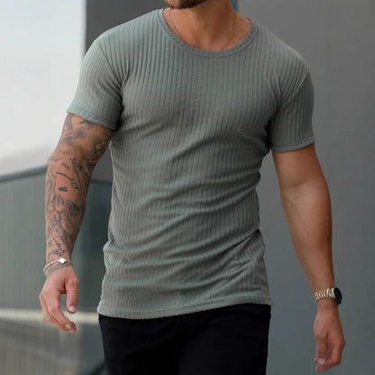 Men's Slim Fit Short Sleeve Soft T-Shirt - Nocini