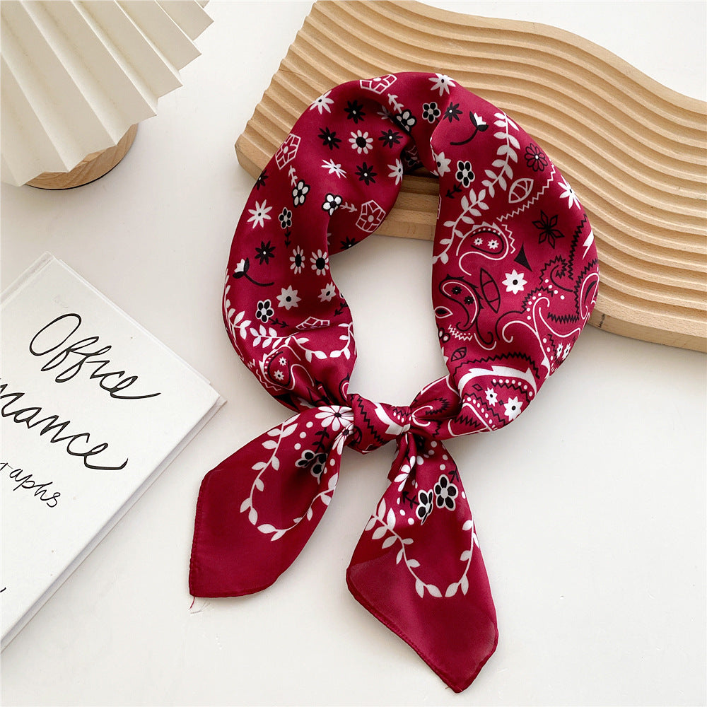 Luxurious Silk Patterned Scarf