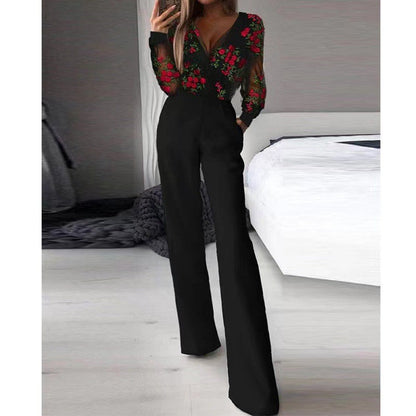 Women's Strapless Wide Leg Jumpsuit Elegant Style