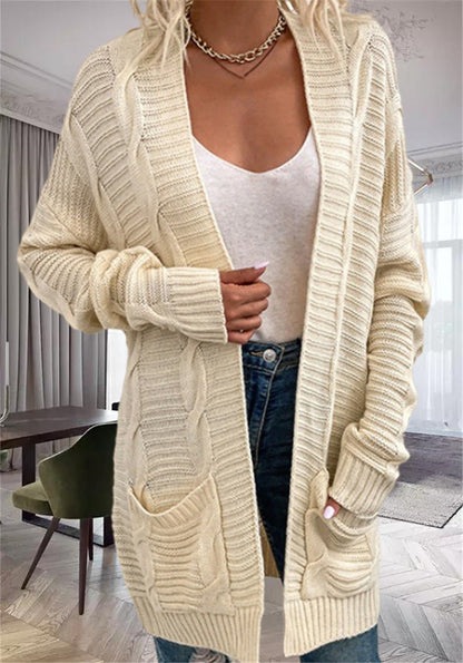 Cozy Oversized Wool Cardigan with Pockets - Nocini