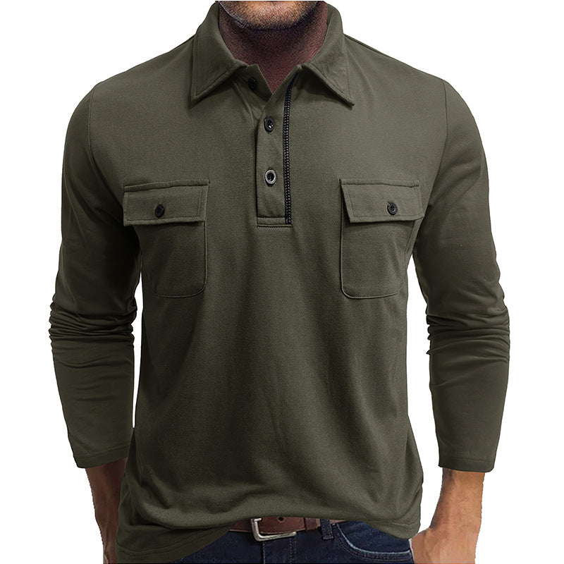 Classic Fit Mens Polo Shirt with Pockets