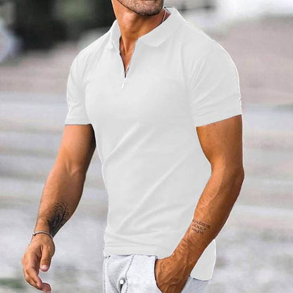 Men's Slim Fit Polo Shirt Short Sleeve Casual Wear