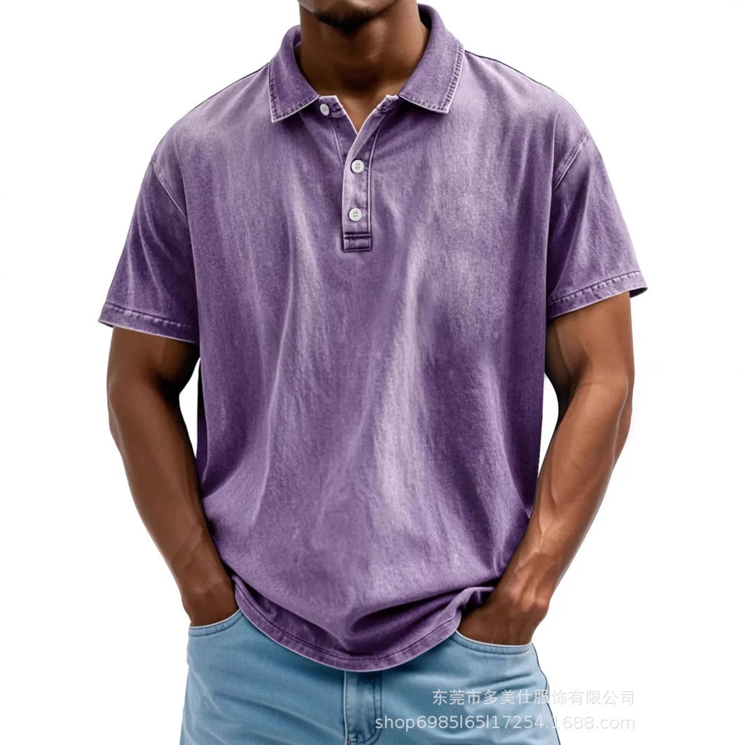 Casual Classic Cotton Short Sleeve Polo Shirt