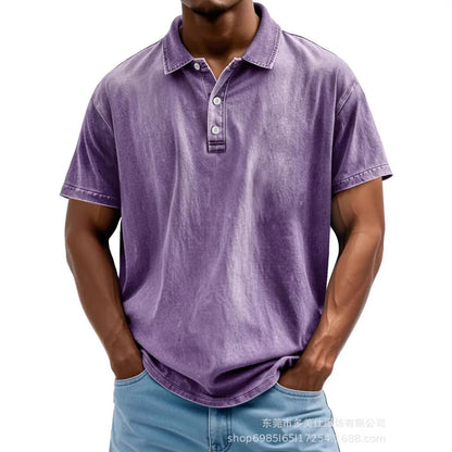 Casual Classic Cotton Short Sleeve Polo Shirt