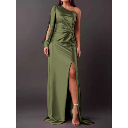 Elegant Women's Maxi One Shoulder Dress