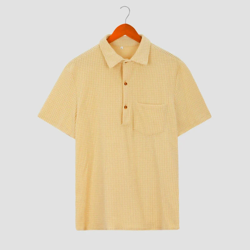 Comfy Grid Pattern Tee Shirt