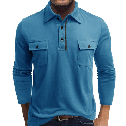 Classic Fit Mens Polo Shirt with Pockets