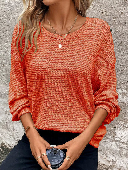 Cozy Women's Oversized Crew Neck Sweater - Nocini