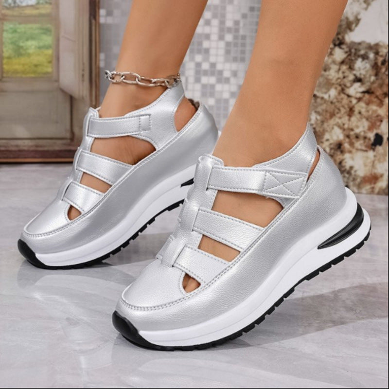 Comfortable Wedge Sandals for Women with Cutout Detail