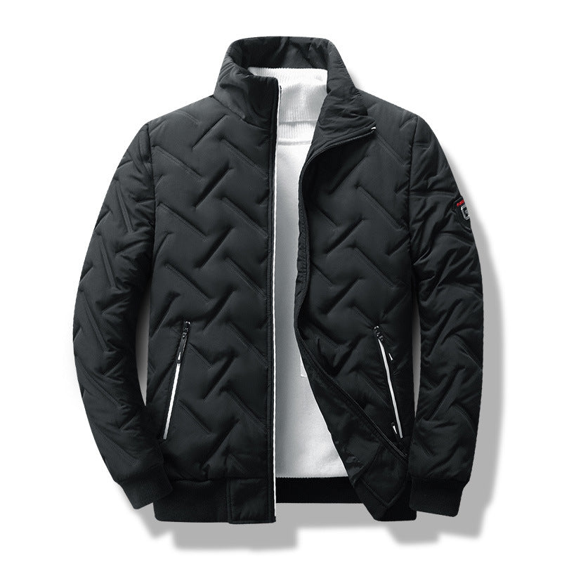 Slim Fit Men's Quilted Jacket with Zip Pockets - Nocini