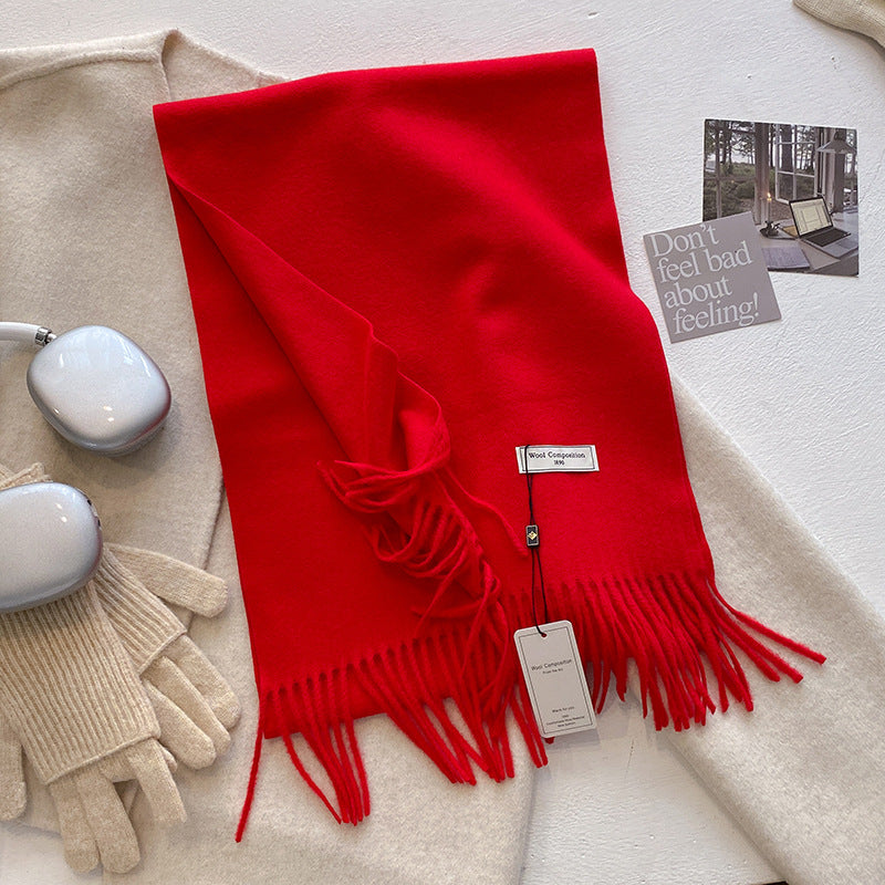 Cozy Lightweight Fringe Scarf Wrap