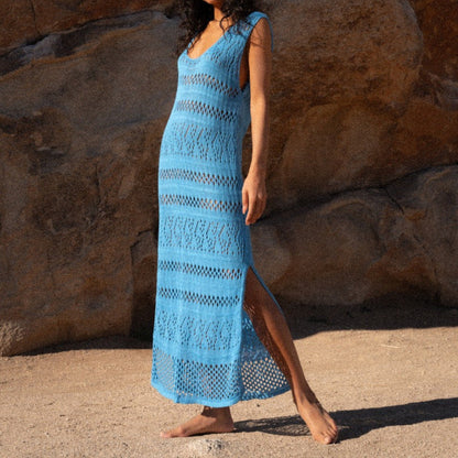 Sexy Women's Bodycon Knit Dress with Cutouts