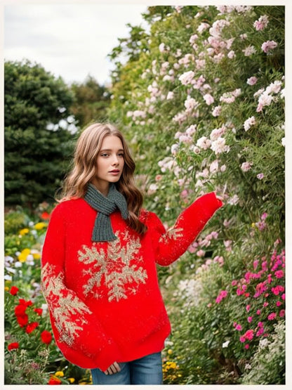 Comfy Holiday Crew Neck Sweater