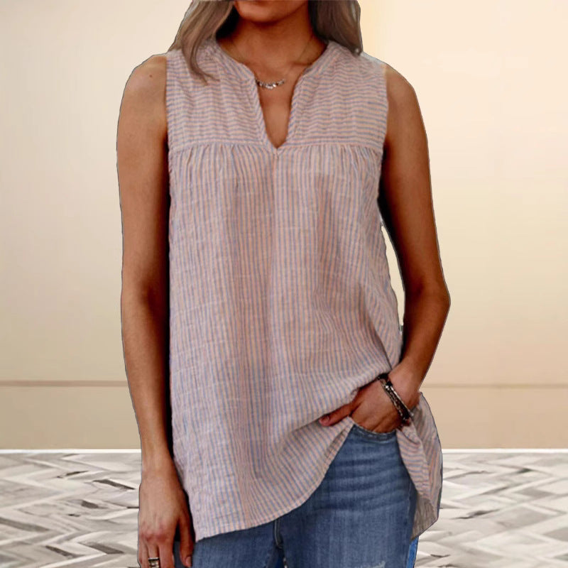 Casual Sleeveless Tunic Top for Women - Nocini