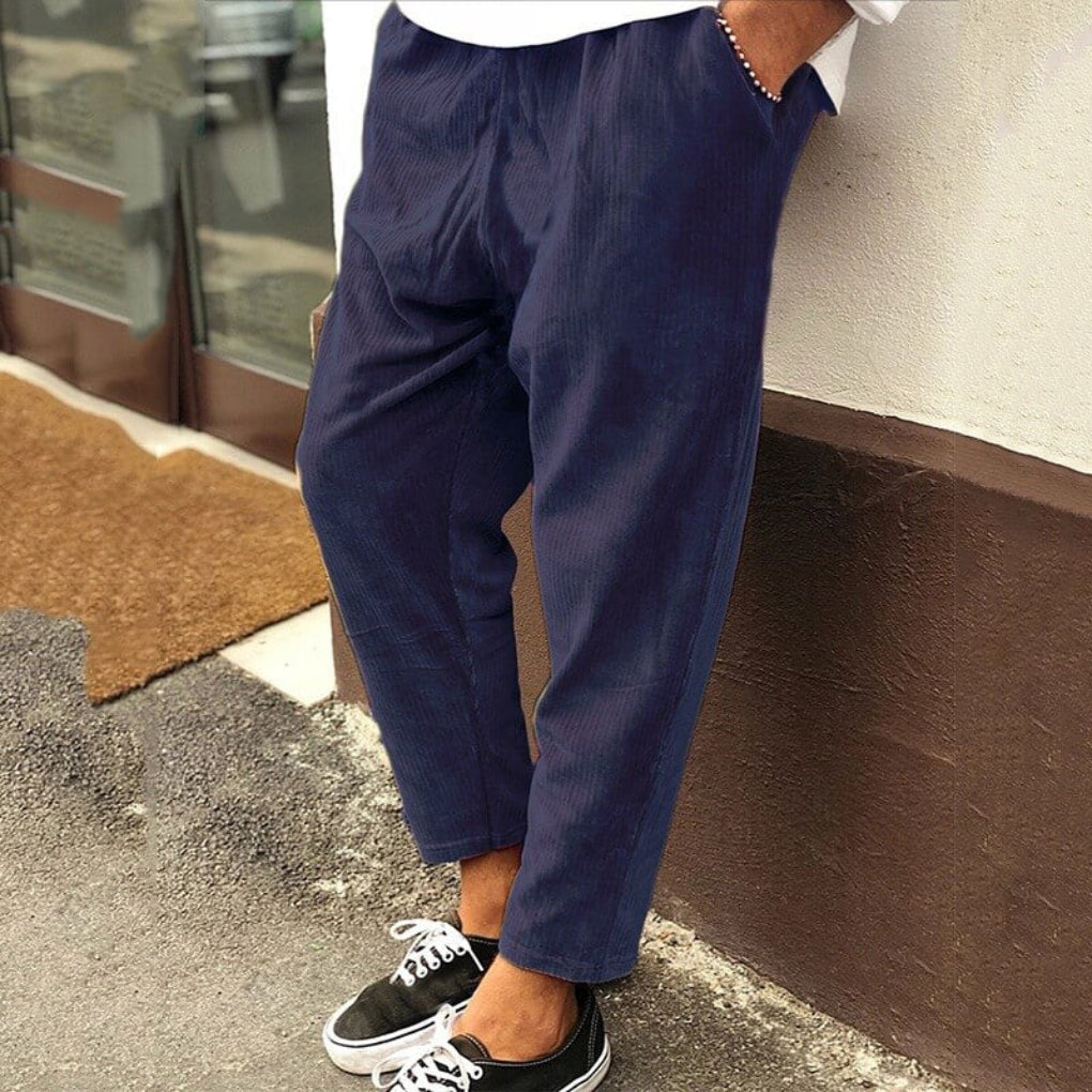Casual Cotton Comfort Fit Trousers
